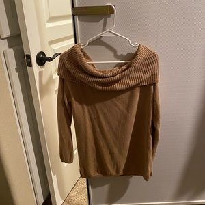 Over-sized turtleneck fall sweater